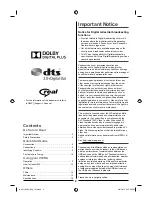 Предварительный просмотр 2 страницы Panasonic VIERA TH-40CS620H Operating Instructions Manual