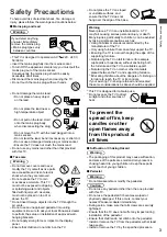 Предварительный просмотр 3 страницы Panasonic VIERA TH-40D400A Operating Instructions Manual