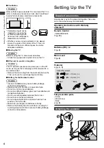 Предварительный просмотр 4 страницы Panasonic VIERA TH-40D400A Operating Instructions Manual