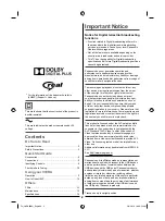 Предварительный просмотр 2 страницы Panasonic Viera TH-40DS500H Operating Instructions Manual