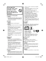 Предварительный просмотр 4 страницы Panasonic Viera TH-40DS500H Operating Instructions Manual