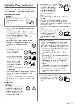 Preview for 3 page of Panasonic VIERA TH-40DX600U Operating Instructions Manual