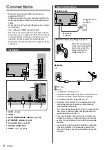 Preview for 8 page of Panasonic VIERA TH-40DX600U Operating Instructions Manual