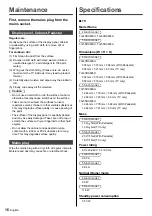 Preview for 16 page of Panasonic VIERA TH-40DX600U Operating Instructions Manual