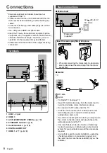 Предварительный просмотр 8 страницы Panasonic Viera TH-40DX650H Operating Instructions Manual