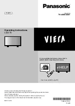 Panasonic VIERA TH-40ES500H Operating Instructions Manual предпросмотр