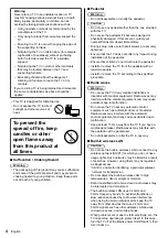 Предварительный просмотр 4 страницы Panasonic VIERA TH-40ES500H Operating Instructions Manual