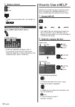 Предварительный просмотр 12 страницы Panasonic VIERA TH-40ES500H Operating Instructions Manual