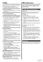 Предварительный просмотр 13 страницы Panasonic VIERA TH-40ES500H Operating Instructions Manual