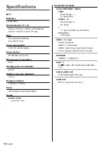 Предварительный просмотр 14 страницы Panasonic VIERA TH-40ES500H Operating Instructions Manual