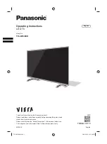 Panasonic VIERA TH-40F400H Operating Instructions Manual preview