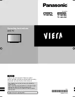 Preview for 1 page of Panasonic Viera TH-42A400A Operating Instructions Manual