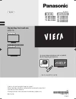 Panasonic Viera TH-42AS640A Operating Instructions Manual preview