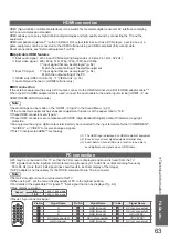 Preview for 63 page of Panasonic Viera TH-42LRG20E Operating Instructions Manual