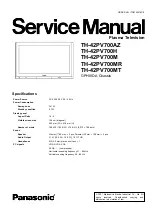 Panasonic Viera TH-42PV700AZ Service Manual предпросмотр