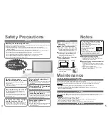 Предварительный просмотр 3 страницы Panasonic Viera TH-42PV700P Operating Instructions Manual