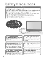 Предварительный просмотр 4 страницы Panasonic VIERA TH-42PV7AZ Operating Instructions Manual