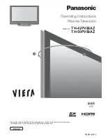 Предварительный просмотр 1 страницы Panasonic Viera TH-42PV80AZ Operating Instructions Manual