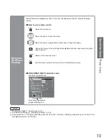 Предварительный просмотр 13 страницы Panasonic Viera TH-42PV80AZ Operating Instructions Manual