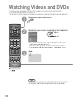 Предварительный просмотр 18 страницы Panasonic Viera TH-42PV80AZ Operating Instructions Manual