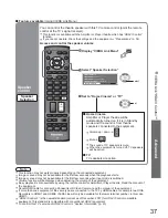 Предварительный просмотр 37 страницы Panasonic Viera TH-42PV80AZ Operating Instructions Manual