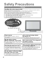 Preview for 4 page of Panasonic Viera TH-42PV8AZ Operating Instructions Manual