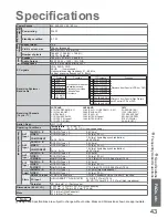 Preview for 43 page of Panasonic Viera TH-42PV8AZ Operating Instructions Manual