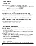 Предварительный просмотр 8 страницы Panasonic Viera TH-42PW3 Operating Instructions Manual