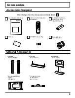 Предварительный просмотр 9 страницы Panasonic Viera TH-42PW3 Operating Instructions Manual