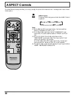 Предварительный просмотр 22 страницы Panasonic Viera TH-42PW3 Operating Instructions Manual