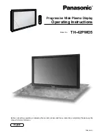 Panasonic Viera TH-42PWD5 Operating Instructions Manual preview