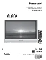 Preview for 1 page of Panasonic Viera TH-42PX45EH Operating Instructions Manual