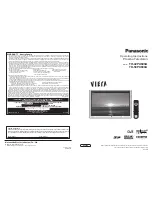 Preview for 1 page of Panasonic Viera TH-42PX600A Operating Instructions Manual