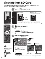 Предварительный просмотр 22 страницы Panasonic Viera TH-42PX77 Quick Start Manual