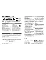 Preview for 3 page of Panasonic Viera TH-42PX77U Operating Instructions Manual