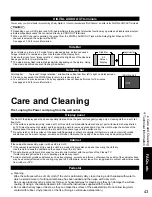 Preview for 43 page of Panasonic Viera TH-42PX80 Quick Start Manual