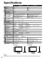 Preview for 46 page of Panasonic Viera TH-42PX80 Quick Start Manual