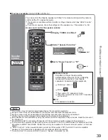 Preview for 39 page of Panasonic Viera TH-42PX8A Operating Instructions Manual