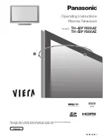 Предварительный просмотр 1 страницы Panasonic Viera TH-42PY800AZ Operating Instructions Manual