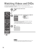 Предварительный просмотр 18 страницы Panasonic Viera TH-42PY800AZ Operating Instructions Manual