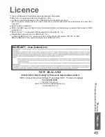 Предварительный просмотр 45 страницы Panasonic Viera TH-42PY800AZ Operating Instructions Manual