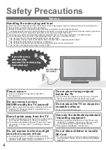 Предварительный просмотр 4 страницы Panasonic Viera TH-42PY800P Operating Instructions Manual