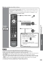 Предварительный просмотр 39 страницы Panasonic Viera TH-42PY800P Operating Instructions Manual