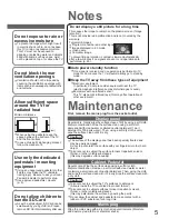 Preview for 5 page of Panasonic Viera TH-42PY80EY Operating Instructions Manual