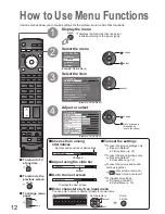 Preview for 12 page of Panasonic Viera TH-42PY80P Operating Instructions Manual