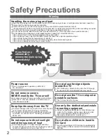 Preview for 2 page of Panasonic Viera TH-42PY85P Operating Instructions Manual