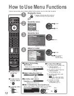 Предварительный просмотр 12 страницы Panasonic Viera TH-42PY85P Operating Instructions Manual