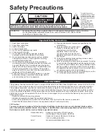 Предварительный просмотр 4 страницы Panasonic VIERA TH-42PZ80 Quick Start Manual