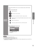 Предварительный просмотр 13 страницы Panasonic Viera TH-42PZ800B Operating Instructions Manual