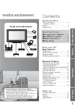 Preview for 3 page of Panasonic Viera TH-42PZ800E Operating Instructions Manual